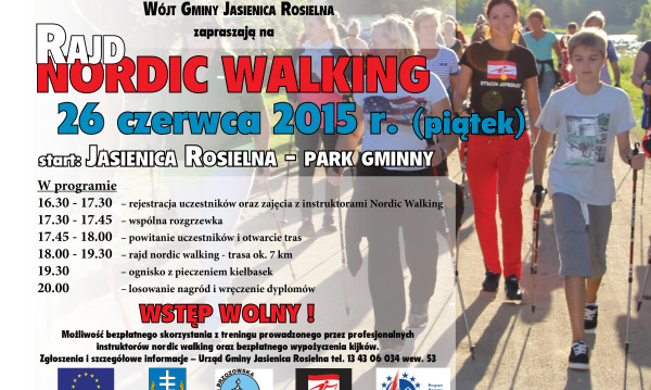 Gmina Jasienica Rosielna zaprasza na Rajd Nordic Walking