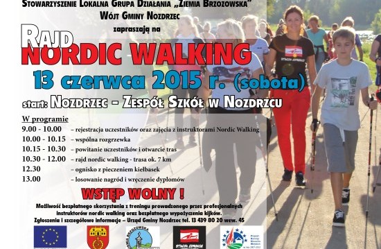Gmina Nozdrzec zaprasza na Rajd Nordic Walking (13 czerwca 2015)